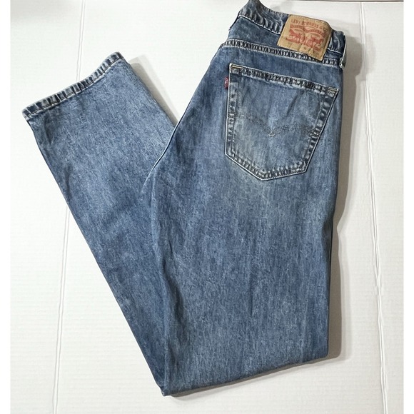 Levi's Other - Levi's 505 Jeans Men's 32x32 Blue Regular Fit Heritage Americana‎ Traditional